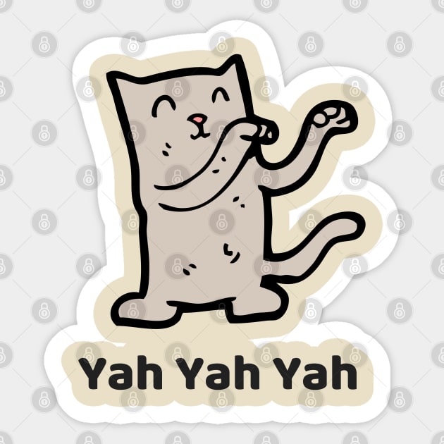 Party Cat Sticker by dmangelo